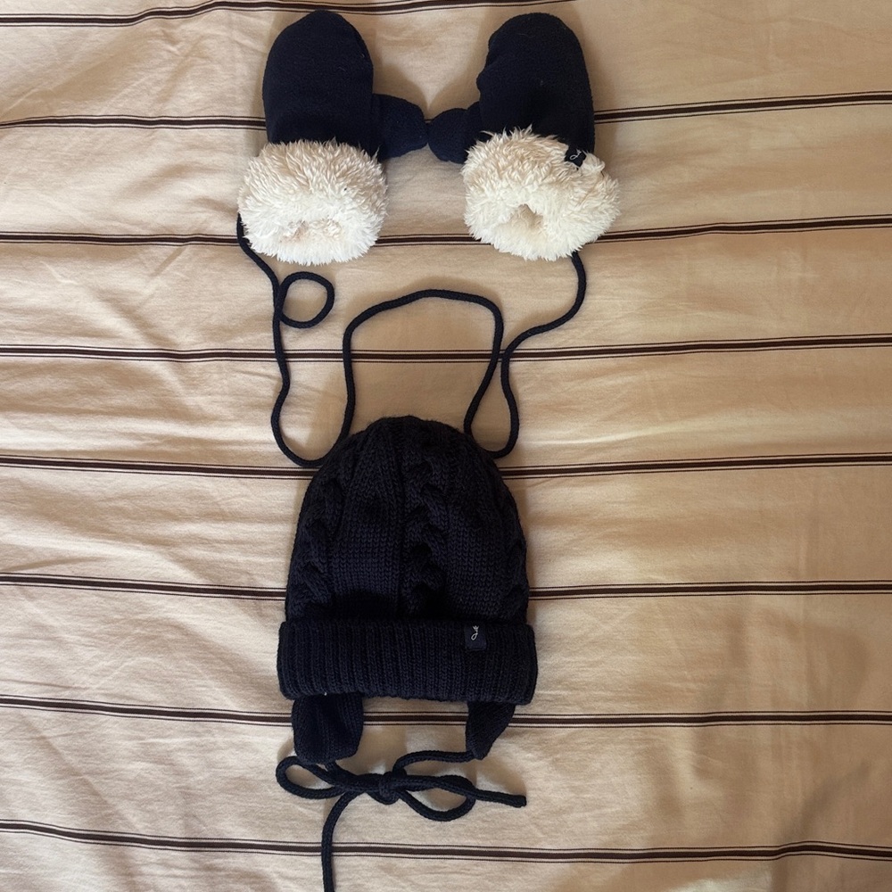 Jacadi Paris Wool Beanie & Gloves Set